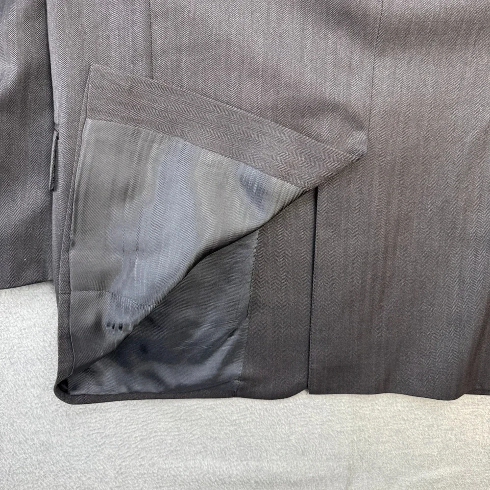Brooks‎ Brothers Blazer Mens 42R Charcoal Gray Madison Saxxon Wool Suit Jacket